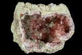 Pink Amethyst Geode Section - Argentina #124185-1